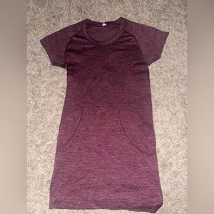 Size 2 Maroon Lululemon Swiftly Tech Shirt